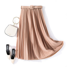Load image into Gallery viewer, elegant midi skirt with belt
