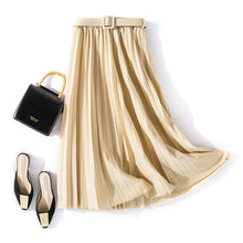 Load image into Gallery viewer, elegant midi skirt with belt
